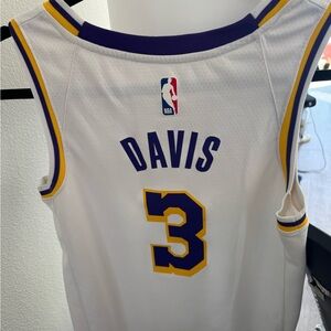 Anthony Davis Lakers Nike White Dri-FIT Jersey